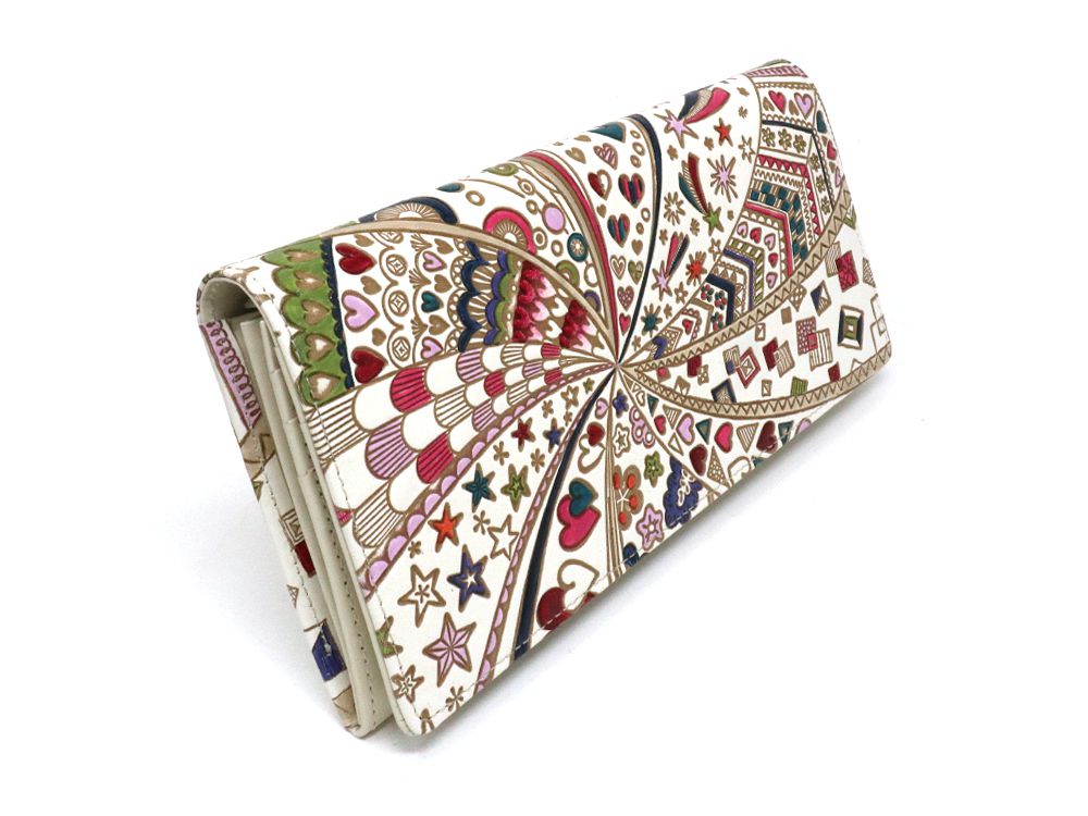 Glossy Hearts Long Wallet