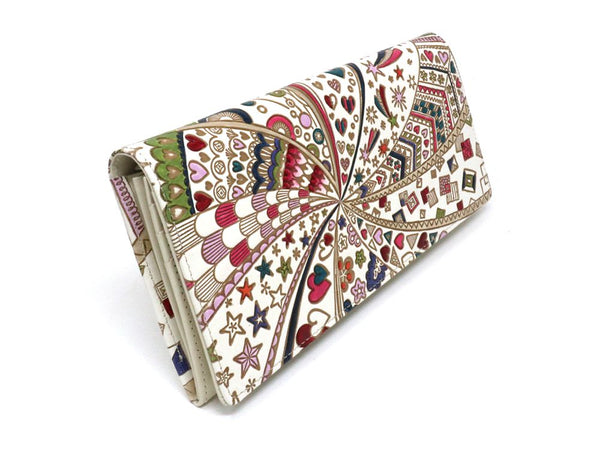 Glossy Hearts Long Wallet