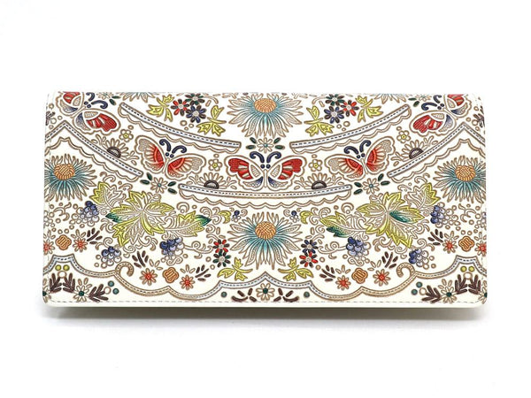 Mo Li Hua - Jasmine Flower (Blue)  Long Wallet
