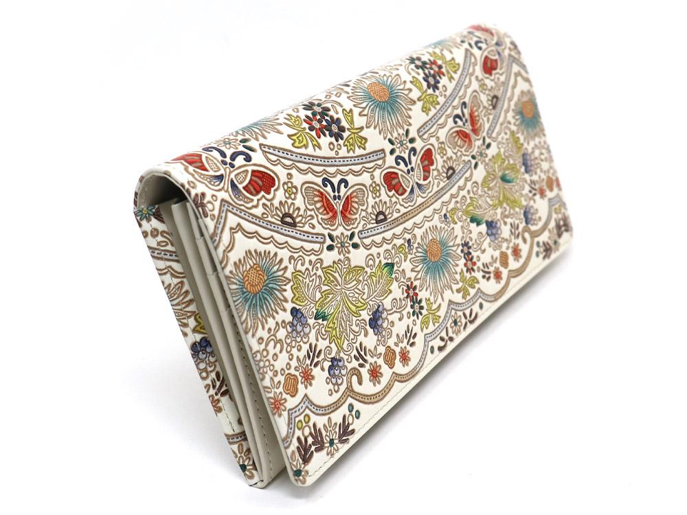 Mo Li Hua - Jasmine Flower (Blue)  Long Wallet
