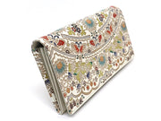 Mo Li Hua - Jasmine Flower (Blue)  Long Wallet