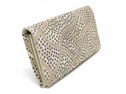 CHIRIMEN Fabric (Green) Long Wallet