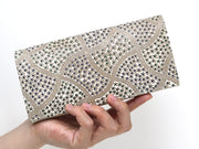 CHIRIMEN Fabric (Green) Long Wallet