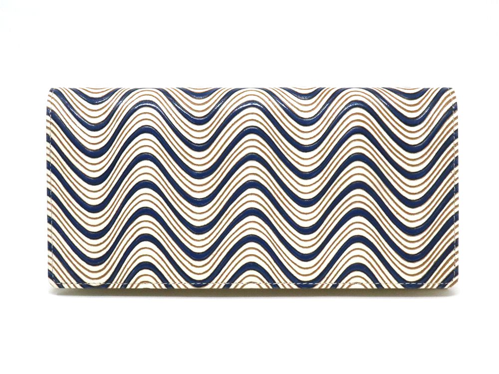 YOKONAMI Waves (Navy) Long Wallet