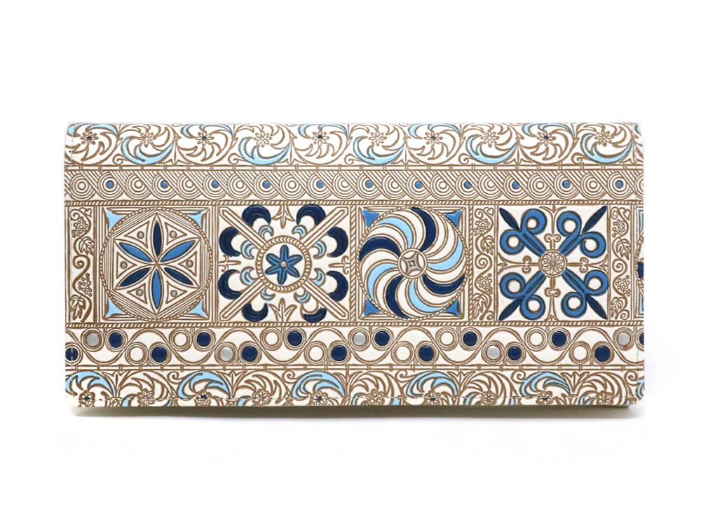 KINSHA - Persia Tiles (Blue) Long Wallet