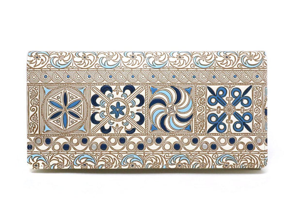 KINSHA - Persia Tiles (Blue) Long Wallet
