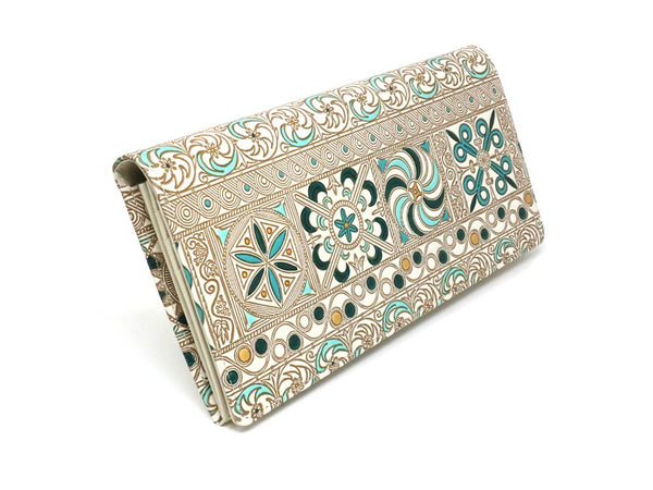 KINSHA - Persia Tiles (Green) Long Wallet