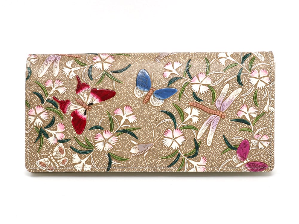 Dianthus Flowers Long Wallet