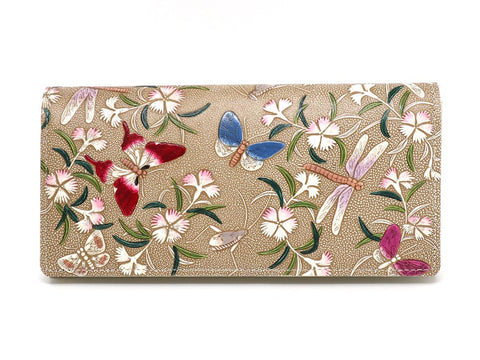 Dianthus Flowers Long Wallet