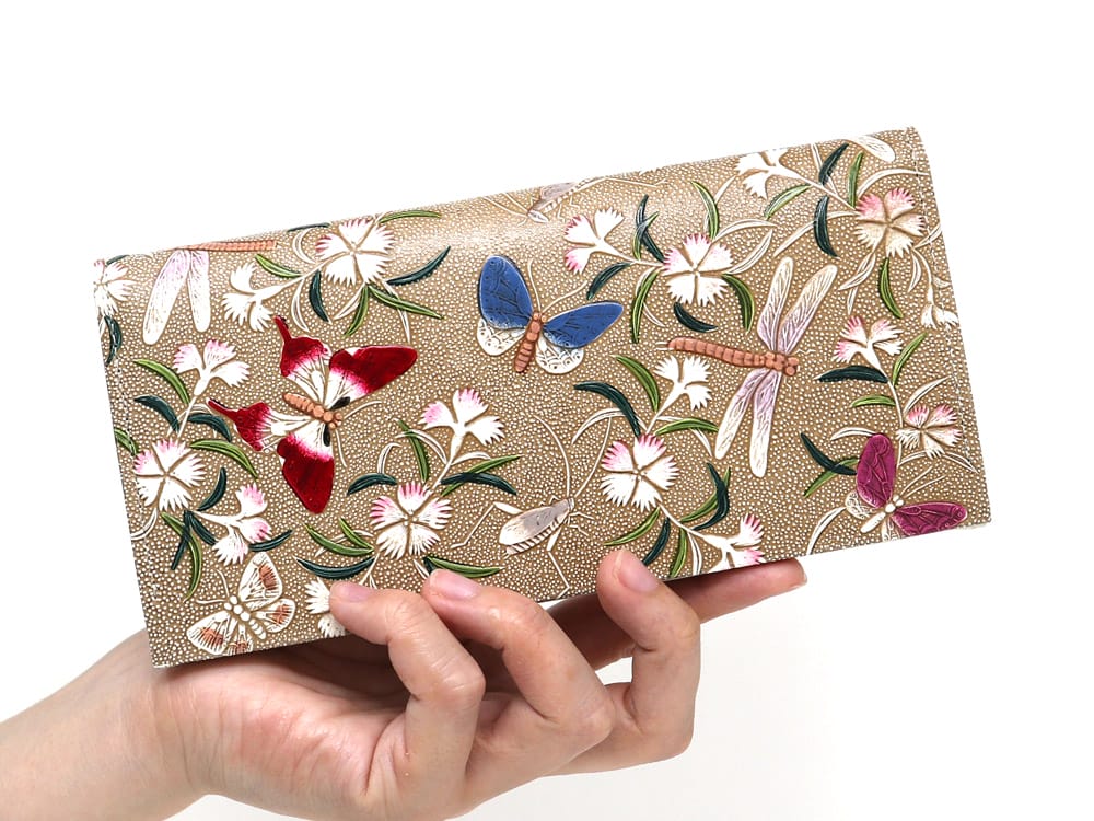 Dianthus Flowers Long Wallet