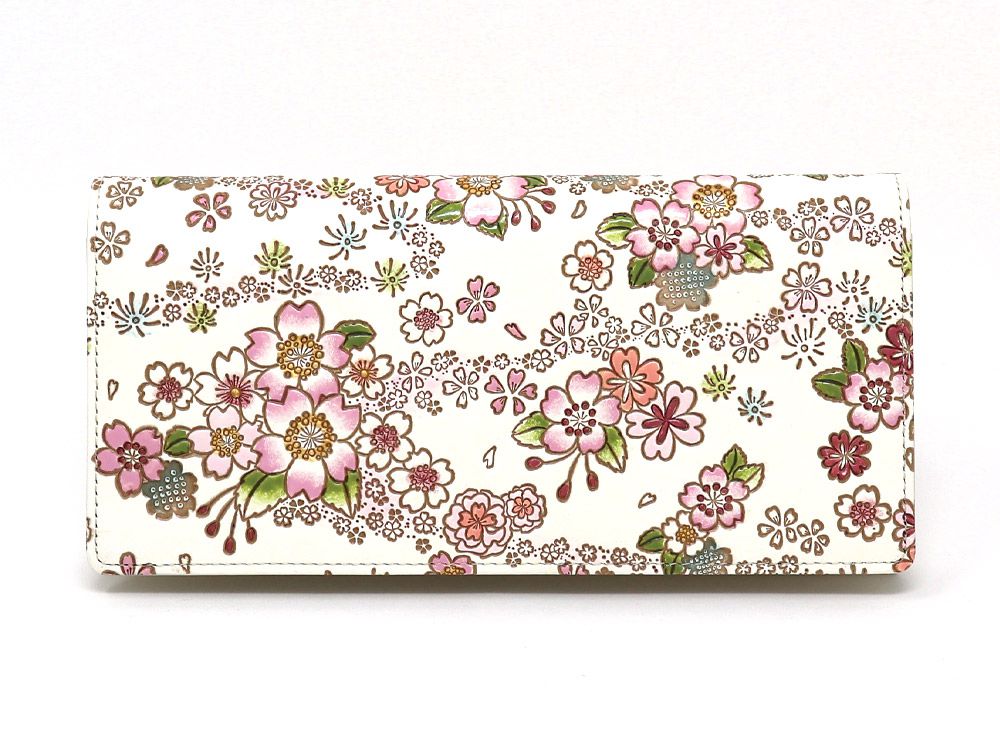 Dancing Cherry Blossoms Long Wallet