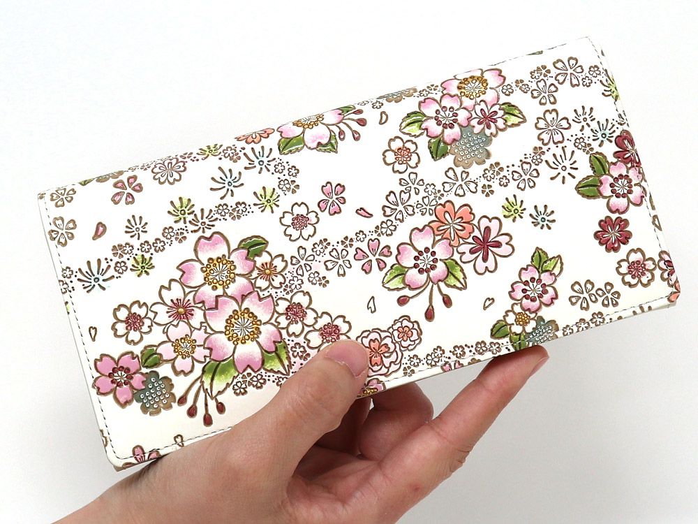 Dancing Cherry Blossoms Long Wallet