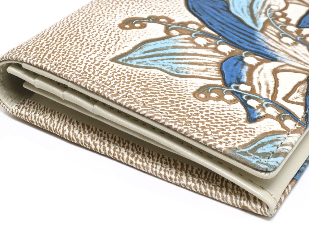 SUZURAN - Lily of the Valley (Blue) Long Wallet