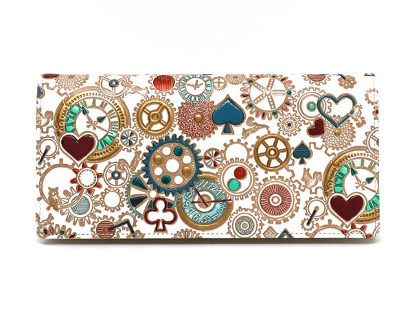 Gears Of Time (Blue-Green) Long Wallet