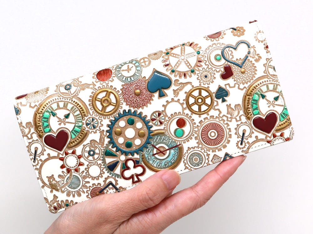 Gears Of Time (Blue-Green) Long Wallet