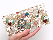 Gears Of Time (Blue-Green) Long Wallet