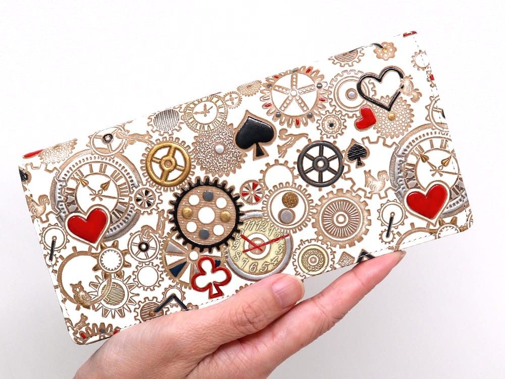 Gears Of Time (Red-Black) Long Wallet