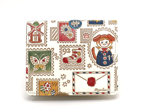 Stamps Mini Fold Wallet with Box Coin Case
