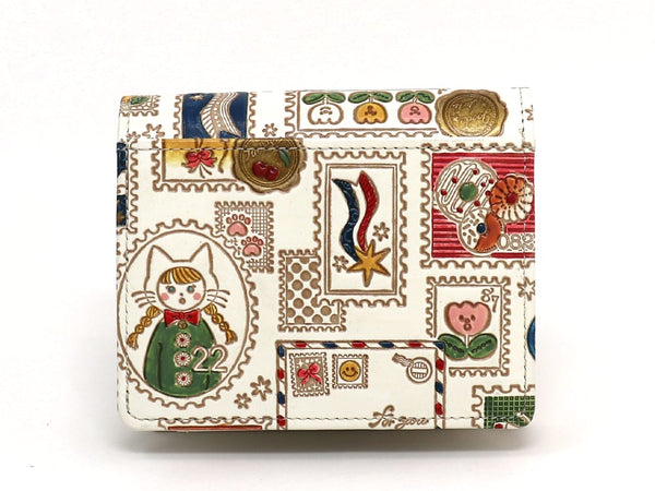 Stamps Mini Fold Wallet with Box Coin Case