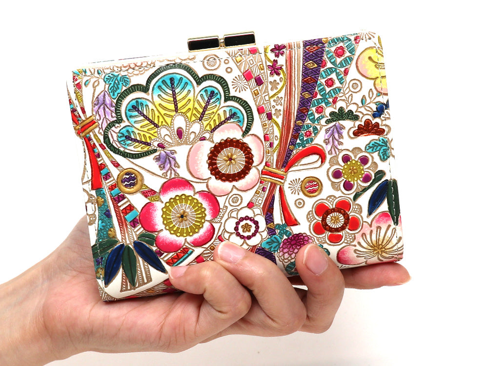 Noshi Ribbons GAMASATSU Square Billfold with Clasp