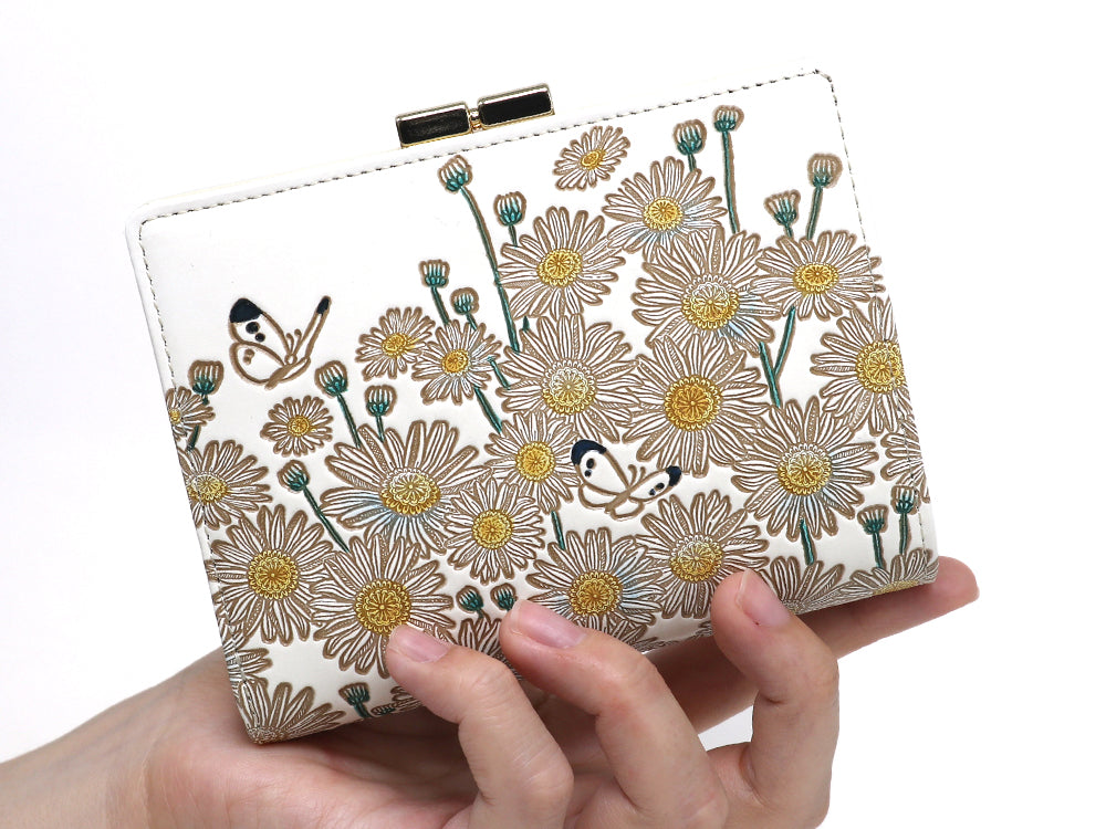 Marguerites GAMASATSU Square Billfold with Clasp