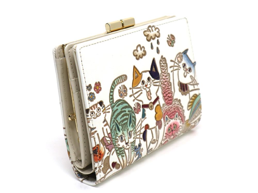 Cats GAMASATSU Square Billfold with Clasp