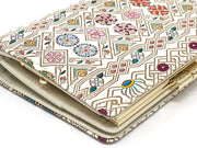 HANABISHI - Traditional Flower Patterns GAMASATSU Square Billfold with Clasp