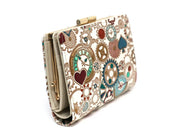 Gears Of Time (Blue-Green) GAMASATSU Square Billfold with Clasp