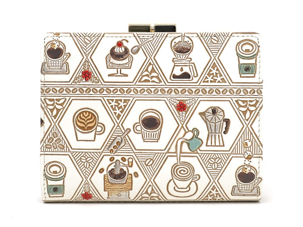 Coffee GAMASATSU Square Billfold with Clasp