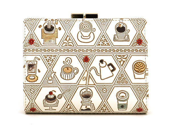 Coffee GAMASATSU Square Billfold with Clasp