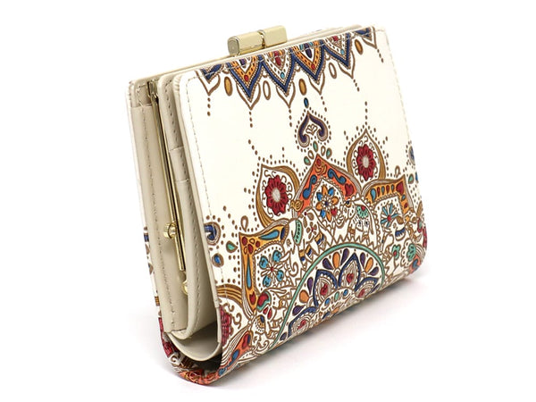Elephant Carnival GAMASATSU Square Billfold with Clasp