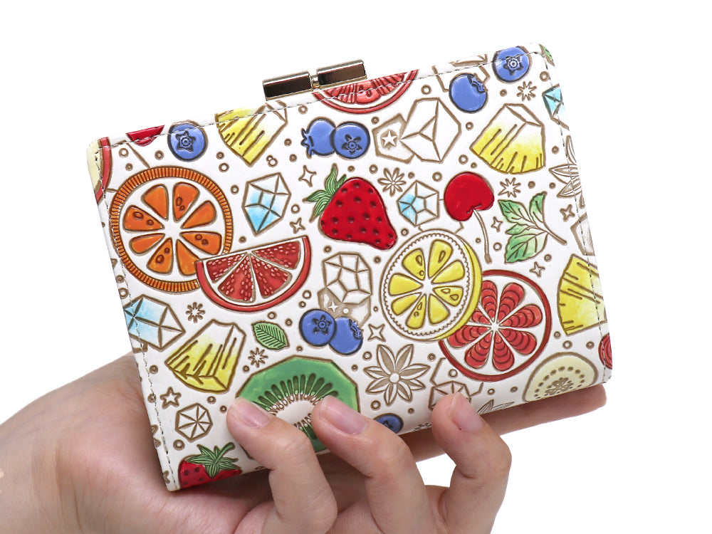 Fruit Punch GAMASATSU Square Billfold with Clasp