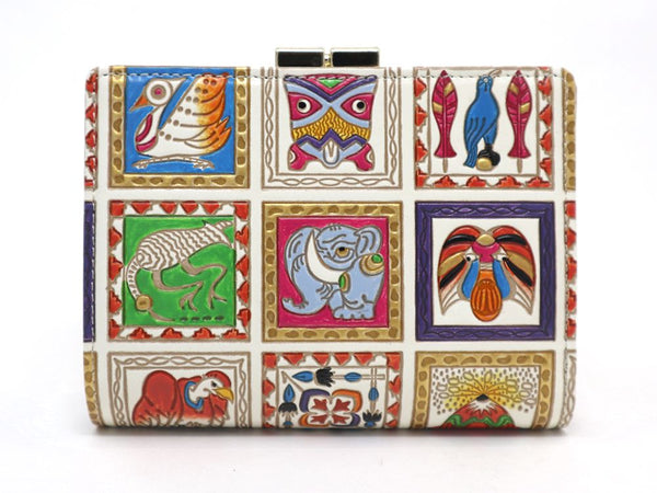 Africa GAMASATSU Square Billfold with Clasp