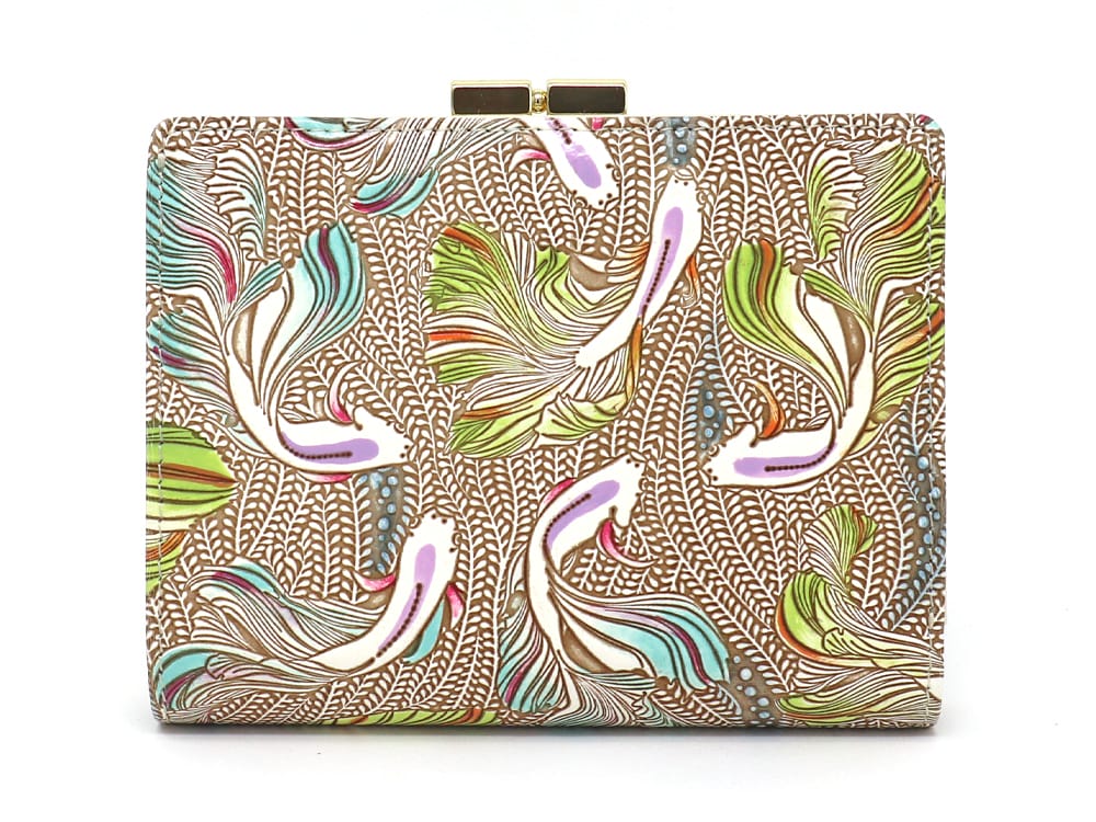Betta (Green) GAMASATSU Square Billfold with Clasp