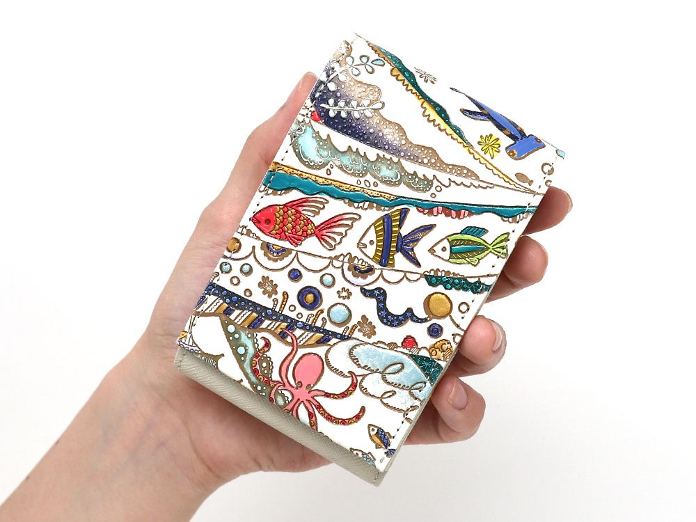 Ocean Lipstick Case with Mirror