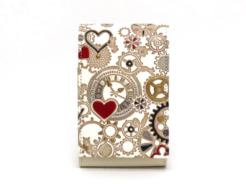 Gears Of Time (Red-Black) Lipstick Case with Mirror
