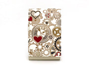 Gears Of Time (Red-Black) Lipstick Case with Mirror