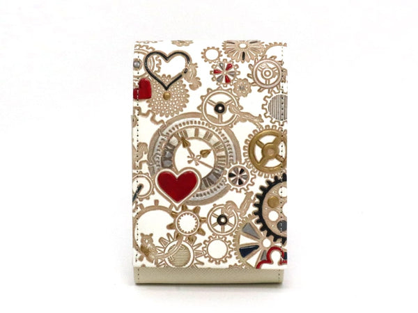 Gears Of Time (Red-Black) Lipstick Case with Mirror