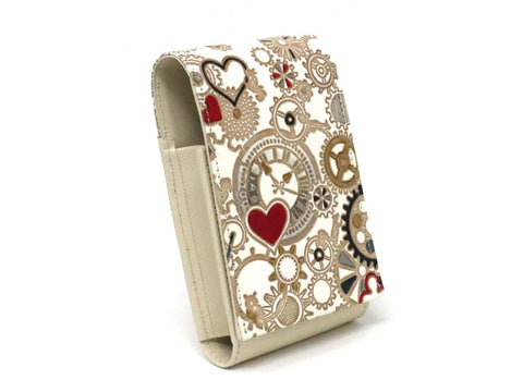 Gears Of Time (Red-Black) Lipstick Case with Mirror