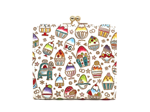 Shaved Ice Square GAMAGUCHI Clasp Purse