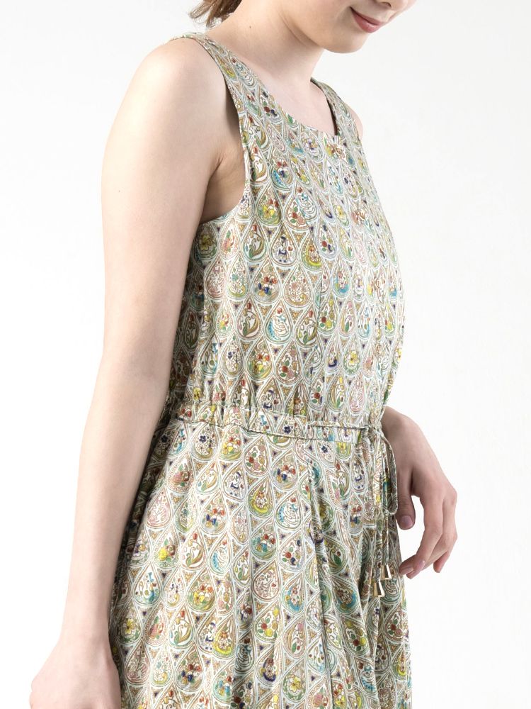 MOYO ONE PIECE DRESS - Flowers and Cats -