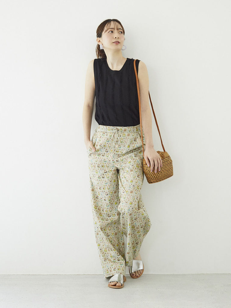 MOYO PANTS - Flowers and Cats - sizeS