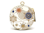 Snow Ornaments (Blue) Macaron Pouch