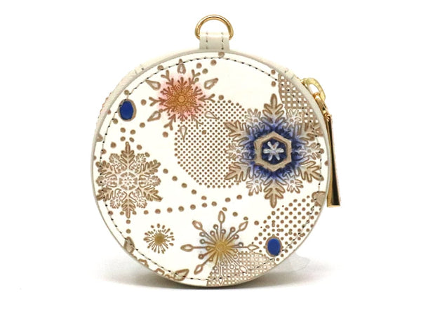 Snow Ornaments (Blue) Macaron Pouch