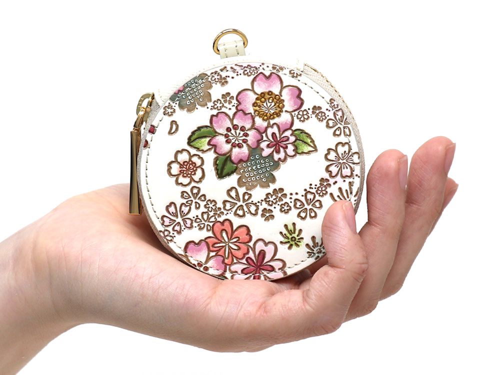 Dancing Cherry Blossoms Macaron Pouch