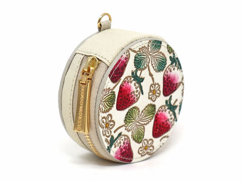 Strawberries Macaron Pouch