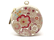 Spring Bloom (Red) Macaron Pouch