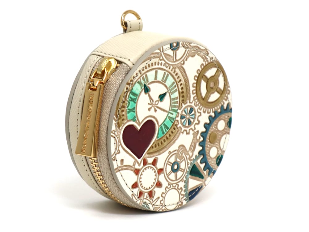 Gears Of Time (Blue-Green) Macaron Pouch