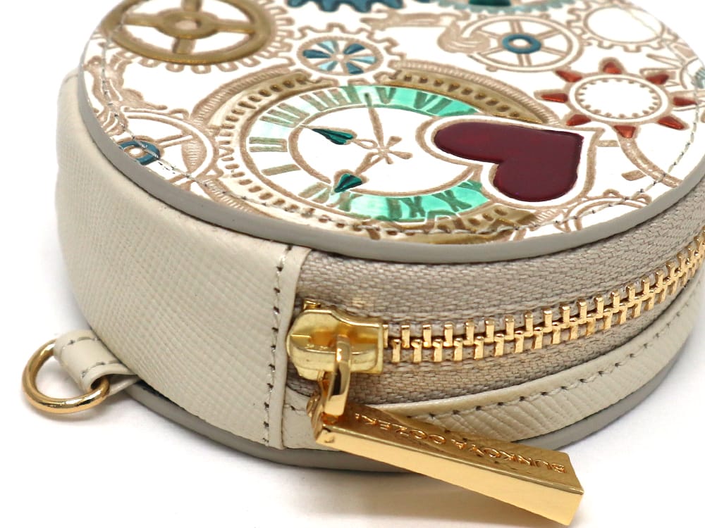 Gears Of Time (Blue-Green) Macaron Pouch