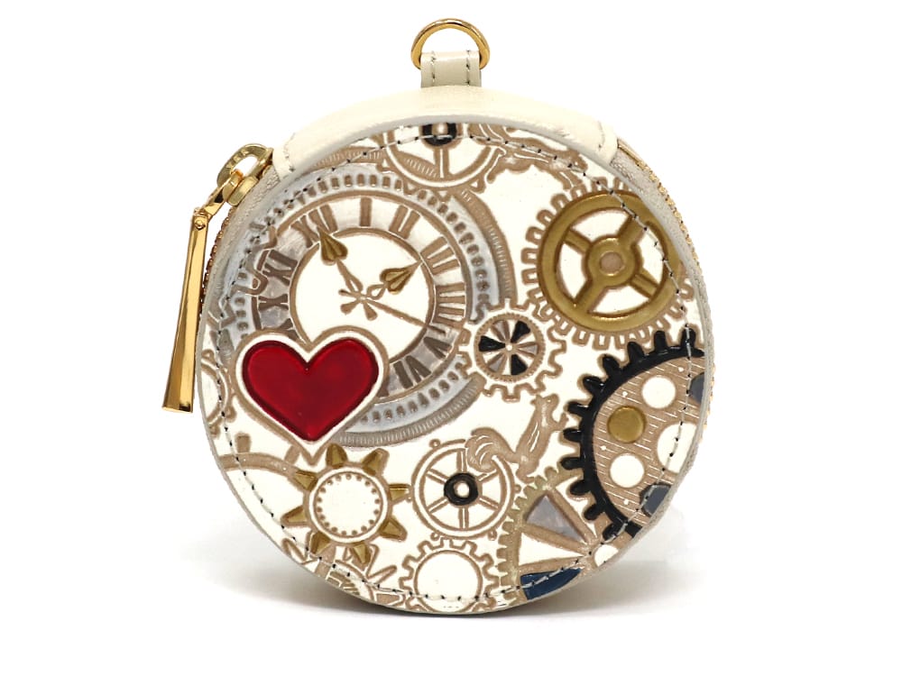 Gears Of Time (Red-Black) Macaron Pouch